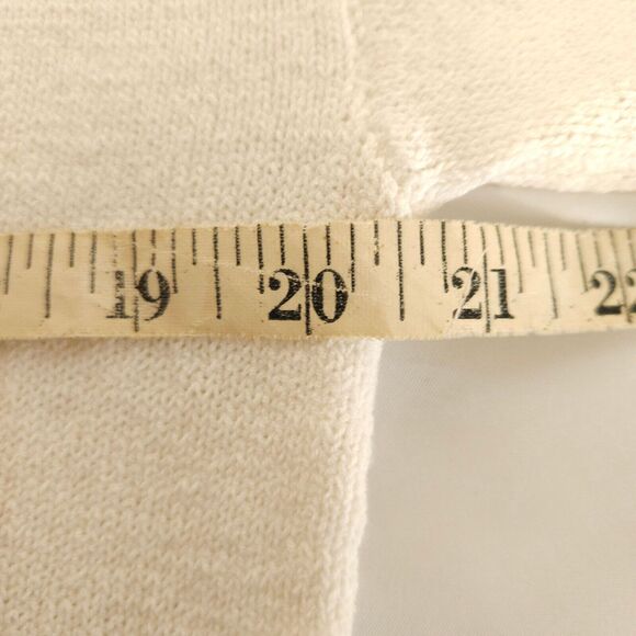 Chicos 1 Womens 8 Blue White Shady Stripes Sweater Drop Shoulder 3/4 Sleeve - Picture 5 of 6